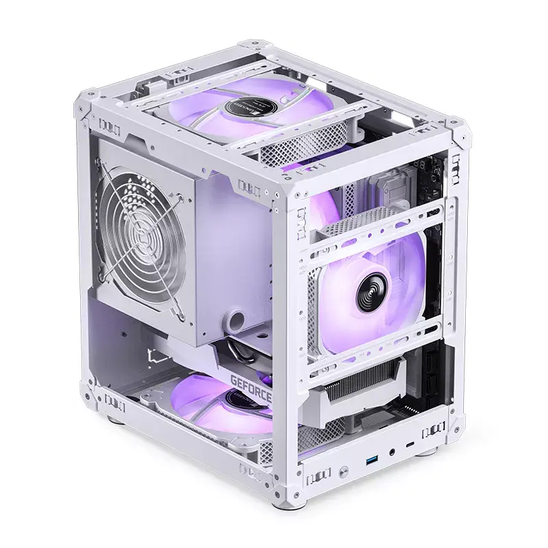 Case PC Jonsbo C6 Mini Tower bianco