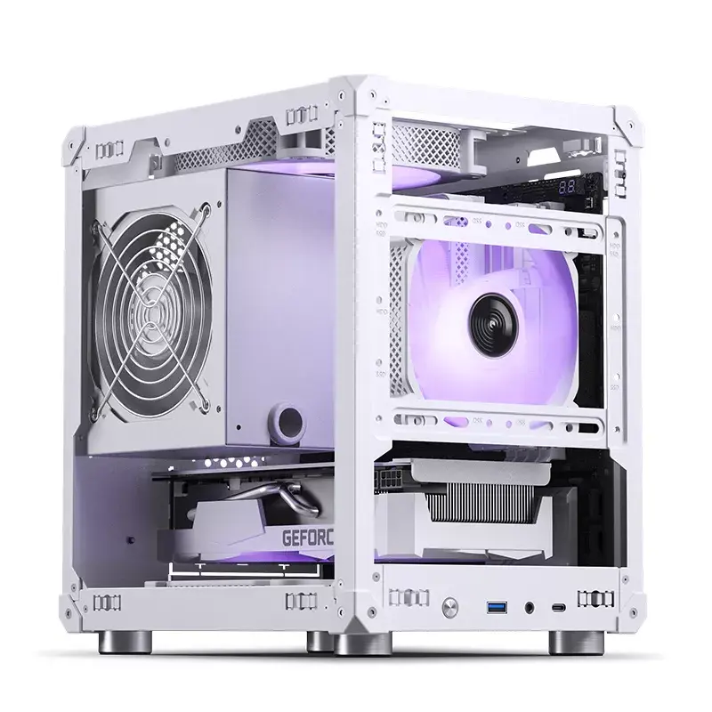 Case PC Jonsbo C6 Mini Tower bianco