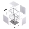 Case PC Jonsbo C6 Mini Tower bianco