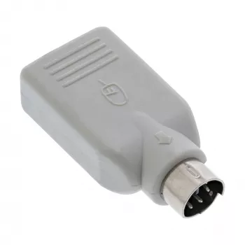 InLine adattatore USB Type-A femmina / PS/2 maschio, PS/2 maschio, USB A, beige