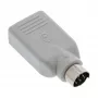 InLine adattatore USB Type-A femmina / PS/2 maschio, PS/2 maschio, USB A, beige