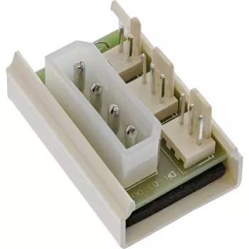 InLine adattatore multi power port per ventole PC Molex 5,25 pollici su 2x connettore ventola