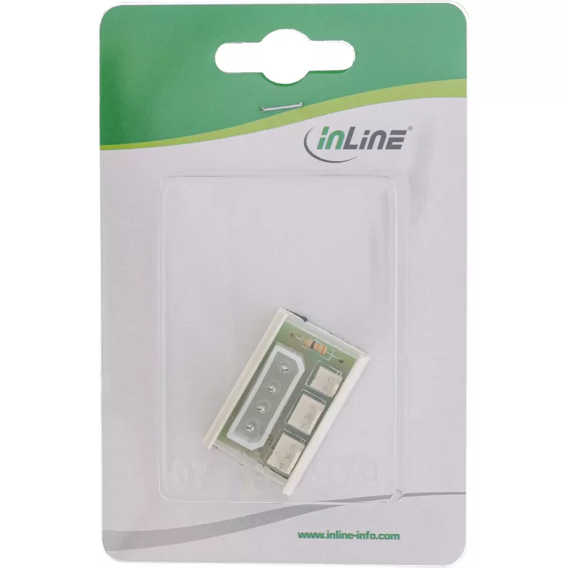 InLine adattatore multi power port per ventole PC Molex 5,25 pollici su 2x connettore ventola