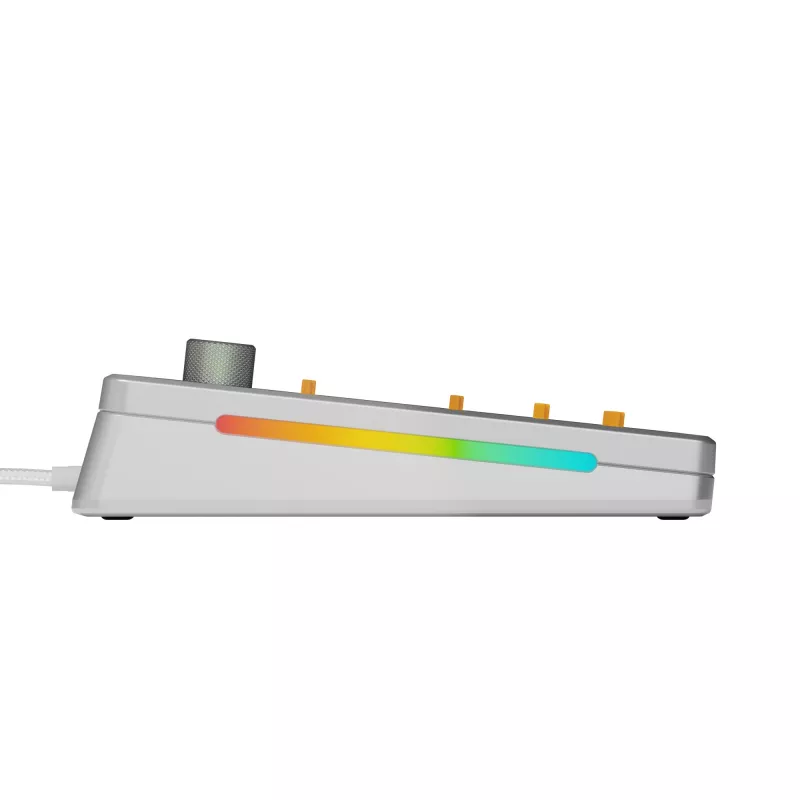 Glorious Gaming GMMK 3 PRO 75% Barebones Wired Silver - US, 75%, con filo, USB, RGB LED, Argento