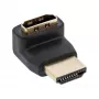 InLine adattatore HDMI, maschio/femmina, angolato verso l'alto, contatti dorati, 4K2K