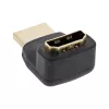 InLine adattatore HDMI, maschio/femmina, angolato verso l'alto, contatti dorati, 4K2K