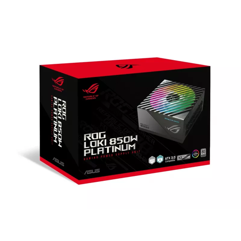 ASUS ROG Loki SFX-L 850W Platinum alimentatore 24-Pin ATX nero, argento