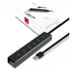 Axagon HUE-SA7BP hub di ricarica 7x USB 3.0 in alluminio nero incl. alimentatore