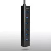 Axagon HUE-SA7BP hub di ricarica 7x USB 3.0 in alluminio nero incl. alimentatore