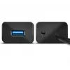 Axagon HUE-SA7BP hub di ricarica 7x USB 3.0 in alluminio nero incl. alimentatore