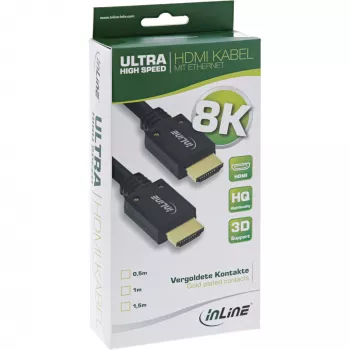 InLine cavo Ultra High Speed HDMI M/M 8K4K placcato oro, 5 m