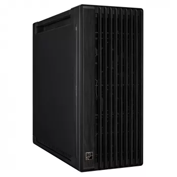 Case PC ASUS ProArt PA602 Wood Edition midi tower nero — supporto EATX, GPU 45 cm, alimentatore/dissipatore 19 cm, 8 vani HDD, USB-C