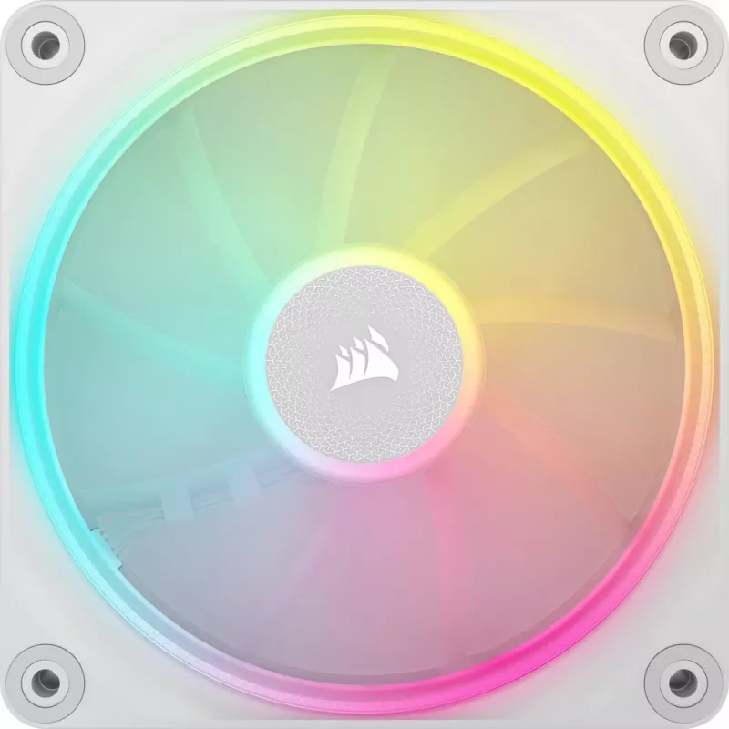 CORSAIR Icue Link Lx120 RGB kit di avvio ventole PWM 120 mm - bianco