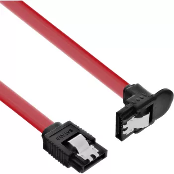 InLine cavo SATA 6Gb/s con clip di ritenzione angolare 0,3 m