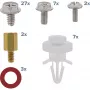 InLine set multiuso di viti IT / PC con distanziatori 48 pz., metallo, plastica