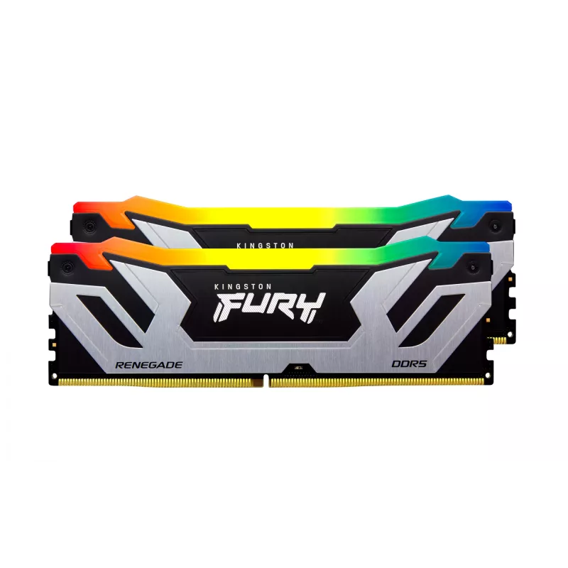 Kingston Technology FURY 48GB 8400MT/s DDR5 CL40 CUDIMM (kit da 2) Renegade RGB Silver XMP