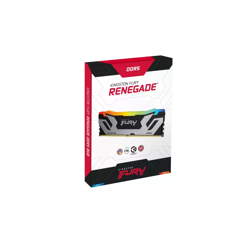 Kingston Technology FURY 48GB 8400MT/s DDR5 CL40 CUDIMM (kit da 2) Renegade RGB Silver XMP