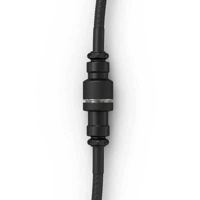 Glorious Gaming Glorious GMMK cavo spiralato Phantom nero, nero, 1,4 m, 1 pz., Glorious Gaming, USB Type-A, USB Type-C, Aviator
