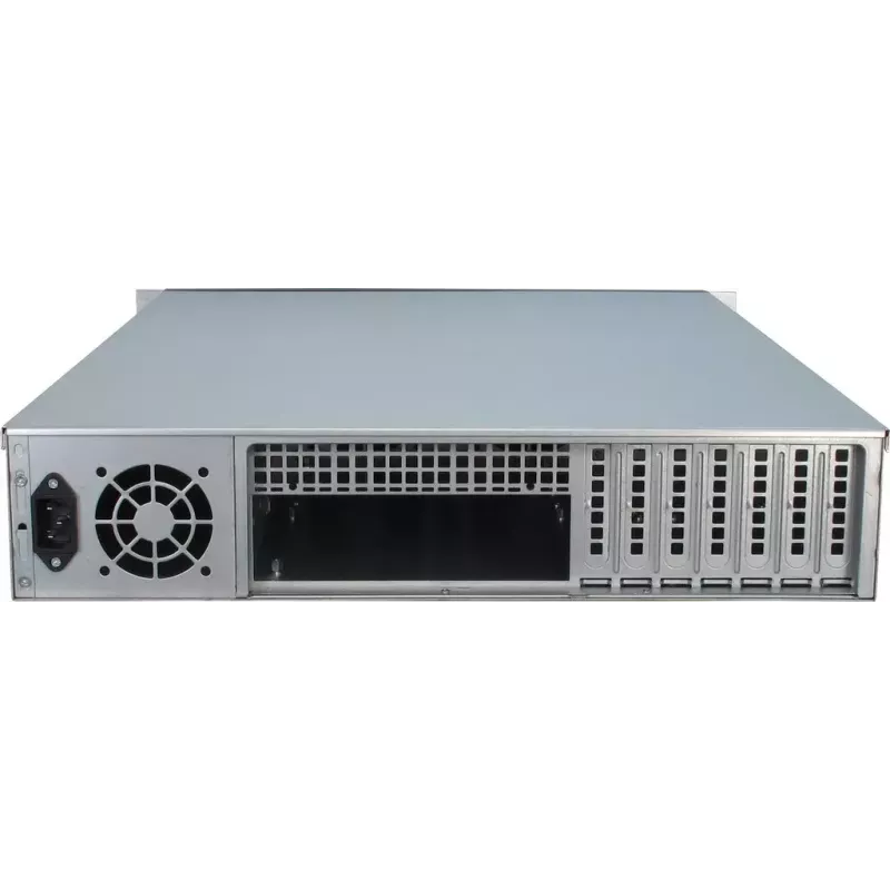 Case server Inter-Tech 2U-2129N rack nero, argento