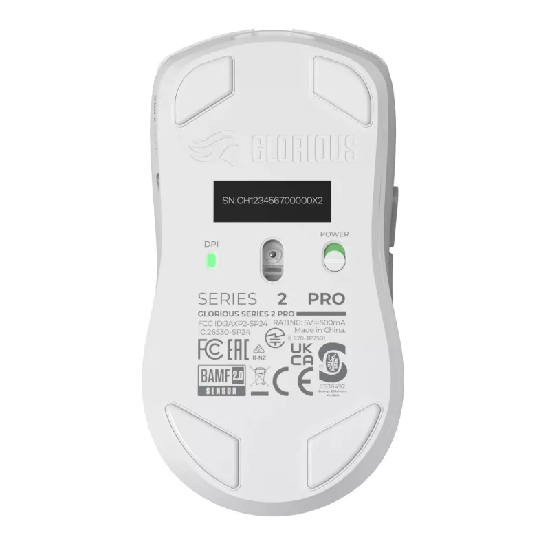 Mouse da gaming Glorious Glorious Series 2 PRO 4K/8K Hz Wireless – bianco
