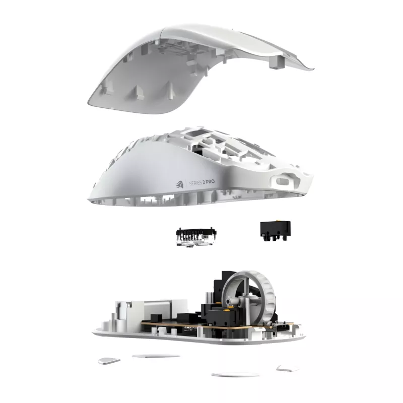 Mouse da gaming Glorious Glorious Series 2 PRO 4K/8K Hz Wireless – bianco