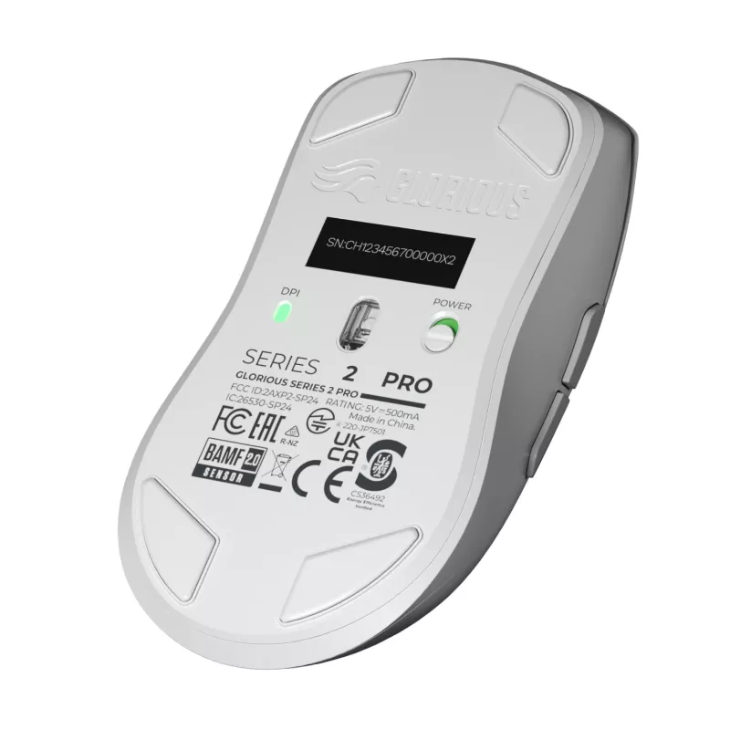 Mouse da gaming Glorious Glorious Series 2 PRO 4K/8K Hz Wireless – bianco
