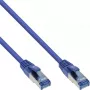 Cavo patch InLine S/FTP PiMF Cat.6A halogen free 500MHz blu 2m