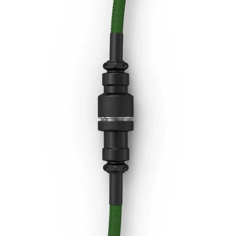 Cavo spiralato Glorious Gaming Glorious GMMK Forest Rain, verde, 1,4 m, 1 pz., Glorious Gaming, USB Type-A, USB Type-C, Aviator