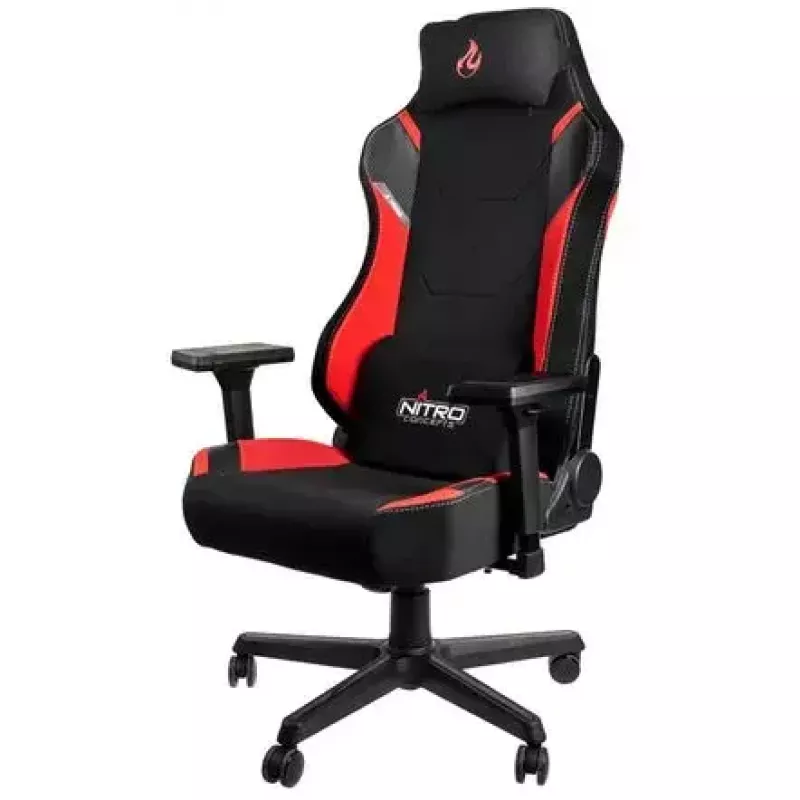 Nitro Concepts X1000 NC-X1000-BR sedia da gaming, a forma di T, inclinabile, Inferno Red