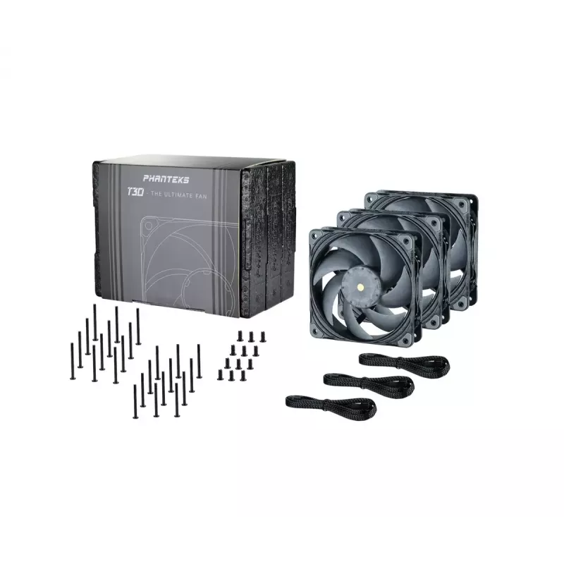 Ventola Phanteks PH-F120T30 120 mm per case computer grigio 3 pezzi