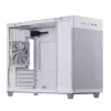 Case per PC ASUS AP201 PRIME CASE TG WEISS Mini Tower — micro ATX, vetro temperato, 3 alloggiamenti da 3,5 inch, 1 da 2,5 inch, USB-A×2, USB-C×1
