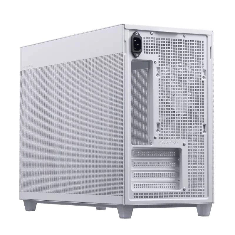 Case per PC ASUS AP201 PRIME CASE TG WEISS Mini Tower — micro ATX, vetro temperato, 3 alloggiamenti da 3,5 inch, 1 da 2,5 inch, USB-A×2, USB-C×1