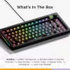 Glorious Gaming GMMK 3 75% Barebones cablata nero – ISO, 75%, cablata, USB, LED RGB, nero