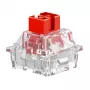 Interruttori per tastiera GLORIOUS Fox HE — 36 pezzi, policarbonato, rosso traslucido, compatibili con GMMK 3 HE