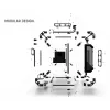 Case PC Alphacool Apex Pro Skeleton Full Tower nero