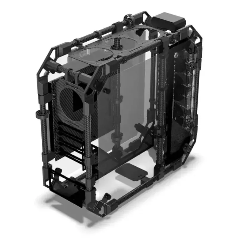Case PC Alphacool Apex Pro Skeleton Full Tower nero