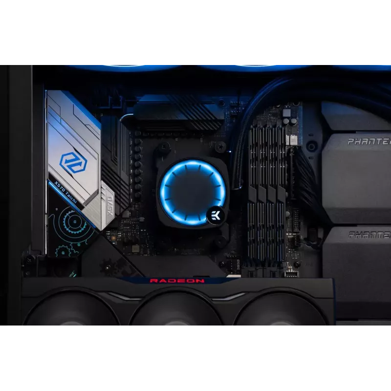 Dissipatore a liquido EK Water Blocks Nucleus AIO CR360 Lux D-RGB 12 cm nero