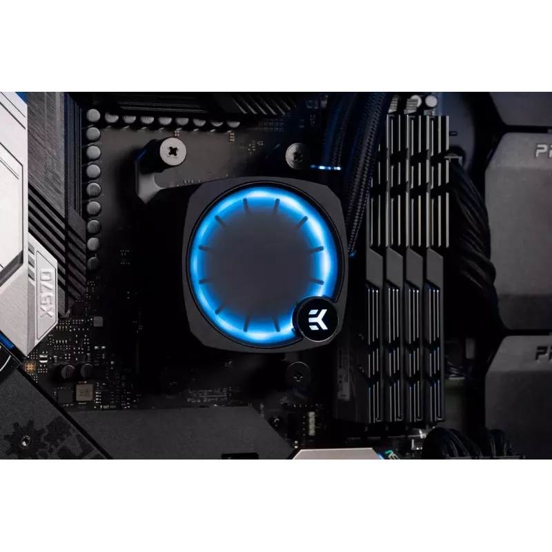 Dissipatore a liquido EK Water Blocks Nucleus AIO CR360 Lux D-RGB 12 cm nero
