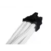 SilverStone SST-PP07-IDE6W cavo prolunga da PCIe 6 pin a PCIe 6 pin, 0,25 m, bianco
