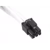 SilverStone SST-PP07-IDE6W cavo prolunga da PCIe 6 pin a PCIe 6 pin, 0,25 m, bianco