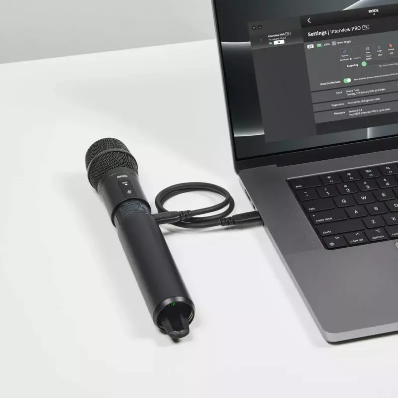RØDE Interview PRO microfono a condensatore wireless, USB-C, 20 Hz–20 kHz, nero
