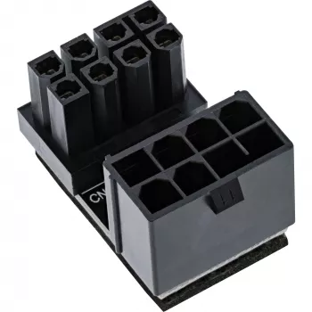 InLine Adattatore di alimentazione interno 180° ATX connettore maschio 8-Pin connettore femmina nero 26638E