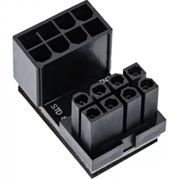 InLine Adattatore di alimentazione interno 180° ATX connettore maschio 8-Pin connettore femmina nero 26638E