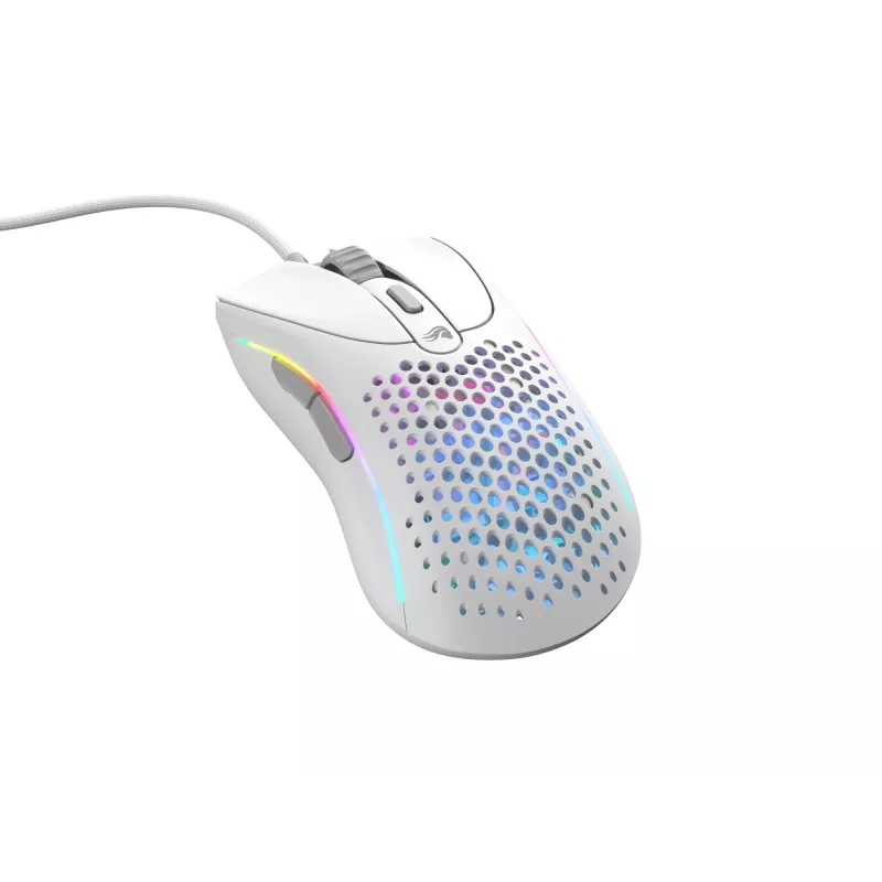 Glorious Gaming Glorious Model D 2 Wired - bianco opaco, per destrorsi, ottico, USB Type-A, 26000 DPI, bianco