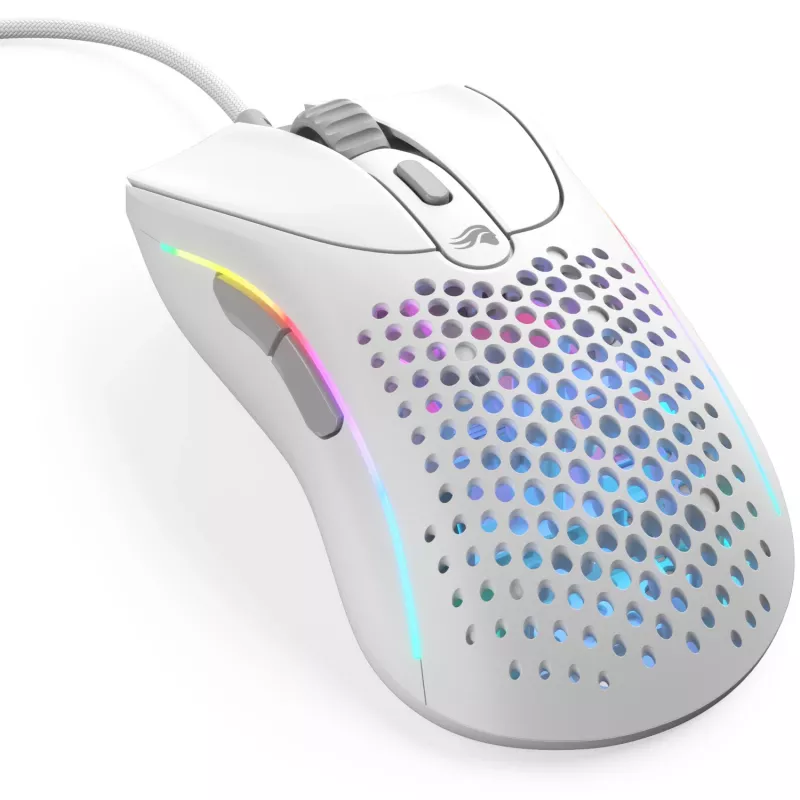 Glorious Gaming Glorious Model D 2 Wired - bianco opaco, per destrorsi, ottico, USB Type-A, 26000 DPI, bianco