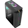 Case gaming Aerocool GLADIATOR DUO ATX 3x ventole ARGB 12cm, Midi Tower, PC, nero, ATX, micro ATX, Mini-ITX, ABS, SPCC, Gaming