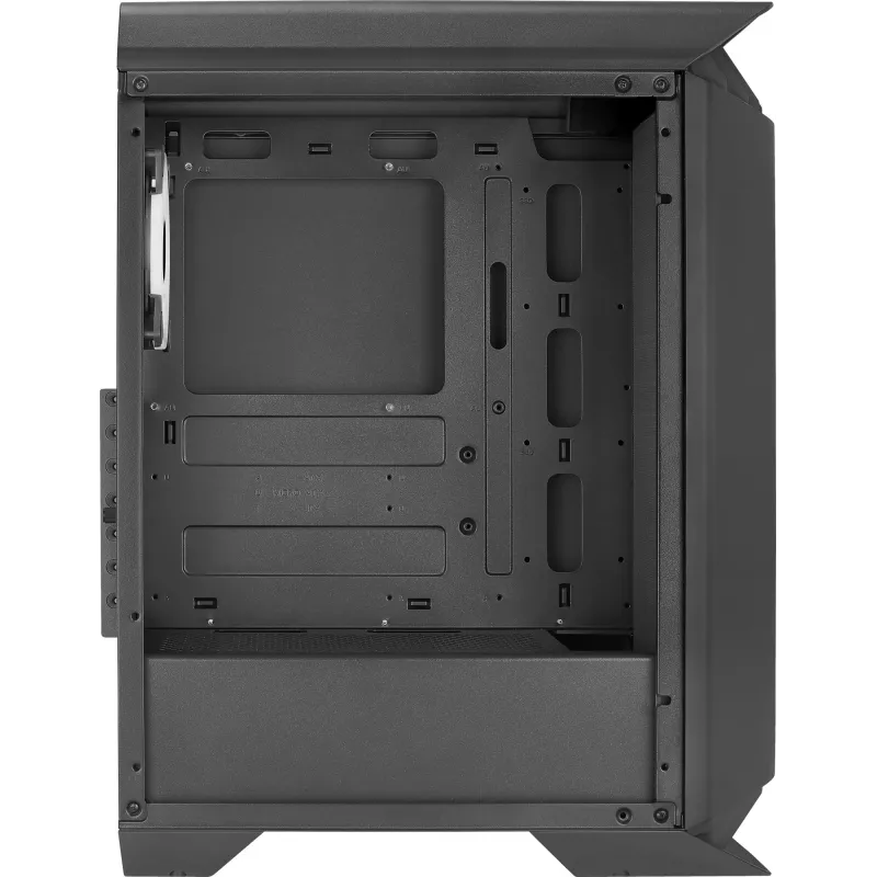 Case gaming Aerocool GLADIATOR DUO ATX 3x ventole ARGB 12cm, Midi Tower, PC, nero, ATX, micro ATX, Mini-ITX, ABS, SPCC, Gaming