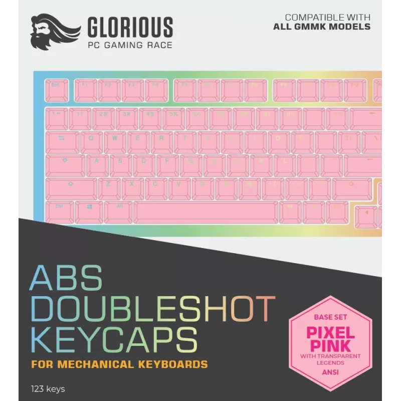 Set di keycap Glorious PC Gaming Race Doubleshot Keycaps V2