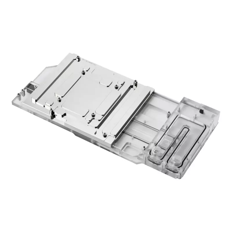 Water block + backplate Phanteks Glacier G40 acrilico rame nero trasparente