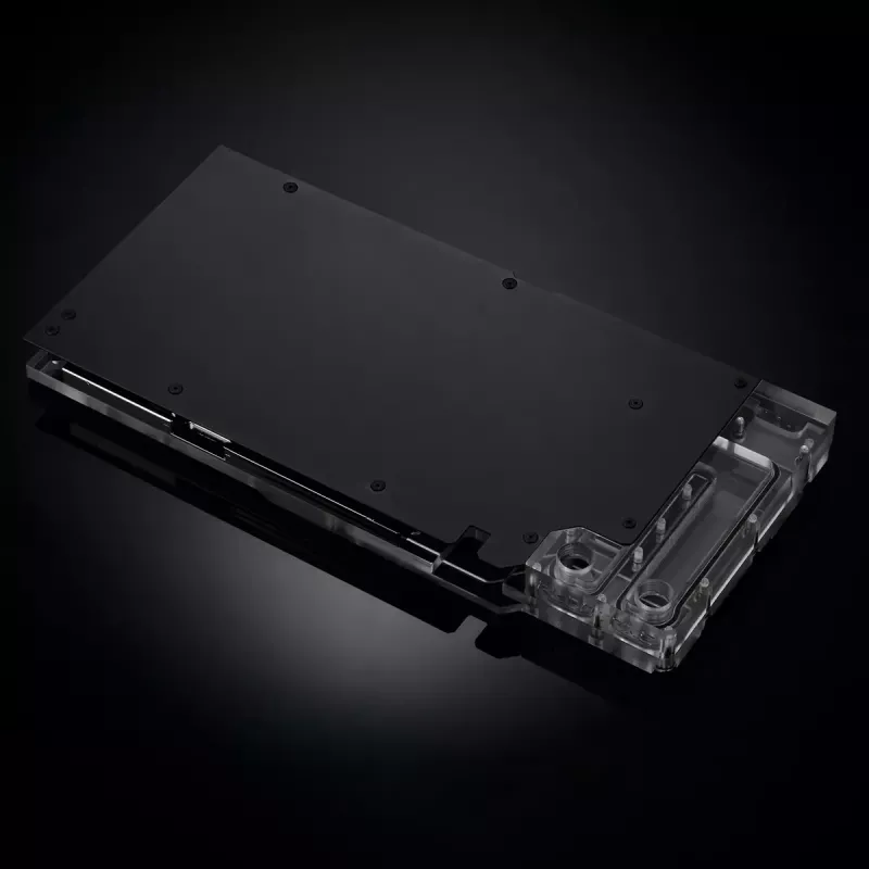 Water block + backplate Phanteks Glacier G40 acrilico rame nero trasparente